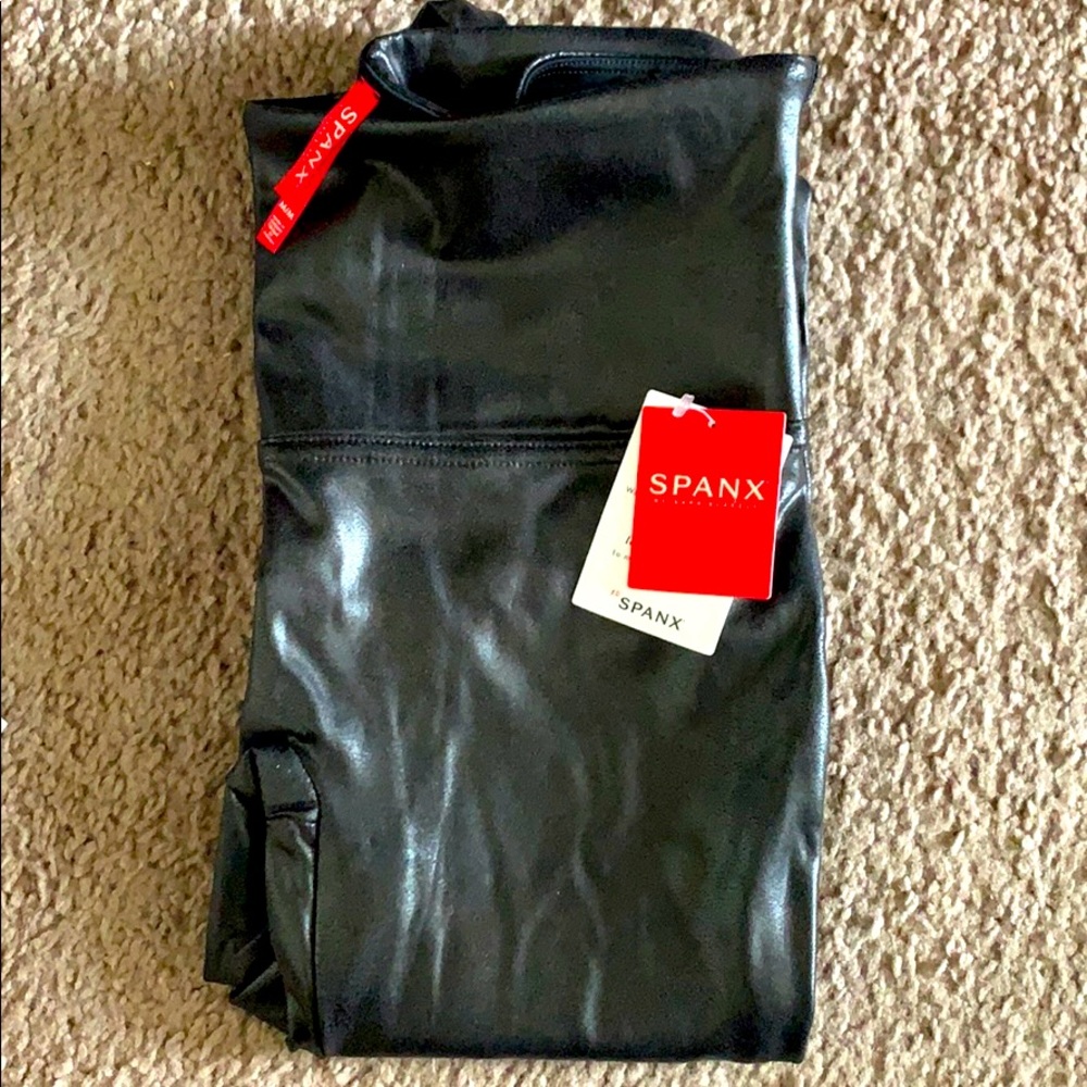 Spanx faux leather leggings